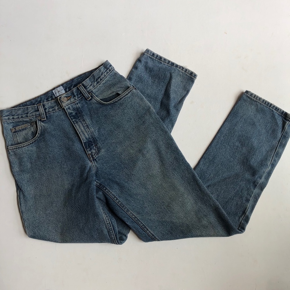Vintage Calvin Klein Double Stone Washed Easy Fit Jeans